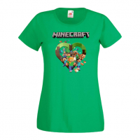 Дамска тениска Minecraft 5 Minecraft,Игра,Забавление,подарък,Изненада,Рожден Ден., снимка 9 - Тениски - 36520829