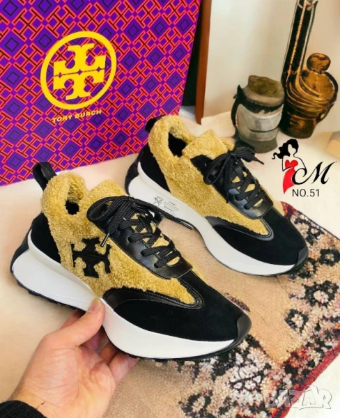 дамски маратонки от естествена кожа tory burch , снимка 1