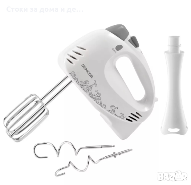 ✨Ръчен миксер SENCOR SHM 5270-EUE3, 400W, 5 нива на скорост, Бял , снимка 1