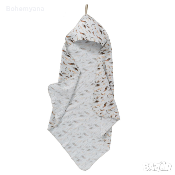 Cottonbaby хавлия от муселин 75х75 см – пера, снимка 1