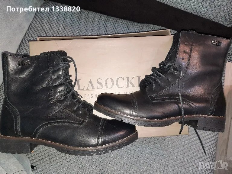 дамски боти естествена кожа Lasocki, снимка 1