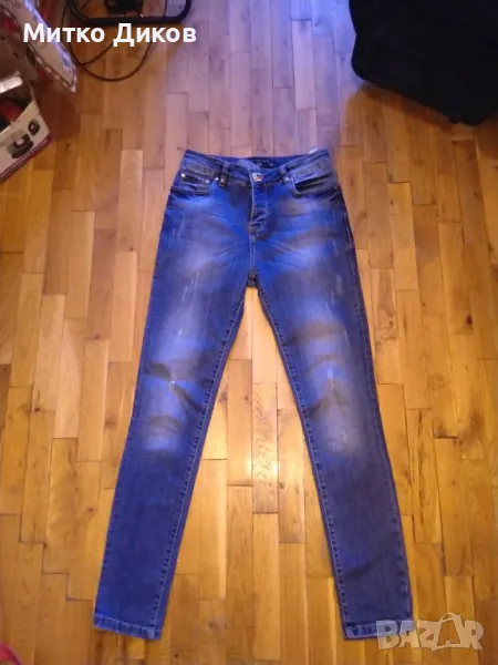 Philipp Plein женски дънки №26 в ханша 36см отгоре додолу 100см като нови, снимка 1