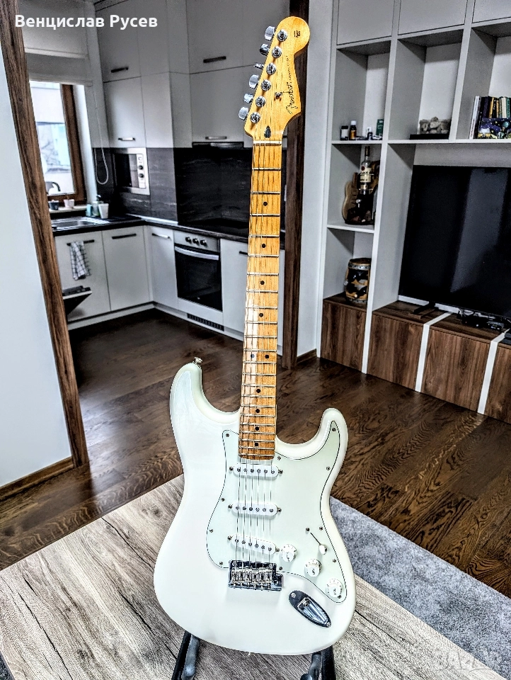 Fender Stratocaster Polar White, 2018, Mexico , снимка 1