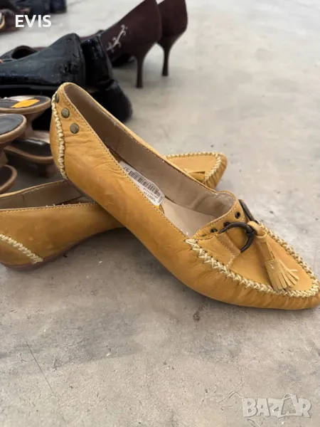 Жълти дамски обувки , снимка 1