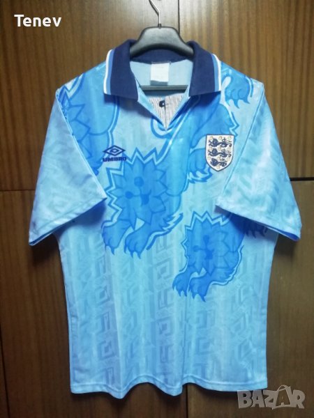 Англия 1992-1993 Умбро Ретро Vintage оригинална тениска футболна фланелка England Umbro трети екип, снимка 1