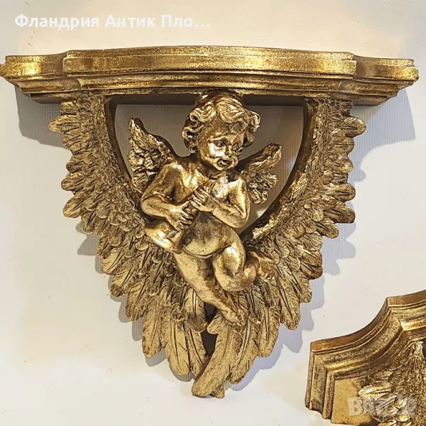Декоративна конзола с ангел в бароков стил, снимка 1