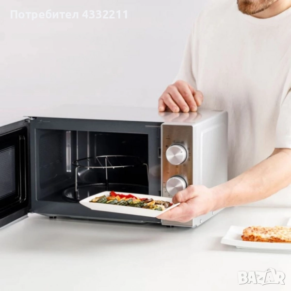 Микровълнова с грил Taurus Elegance Grill – равномерно затопляне и златиста коричка за всяко ястие, снимка 1