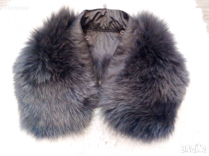 Яка лисица естествен косъм цвят мока, снимка 1