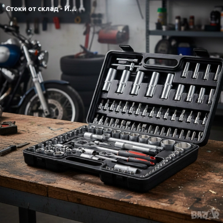 Куфар с инструменти 108 части - Гедоре, снимка 1