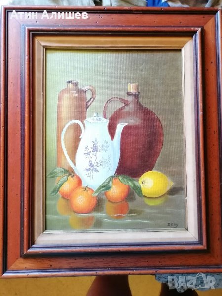 Натюрморт - авторска, маслени бои , снимка 1