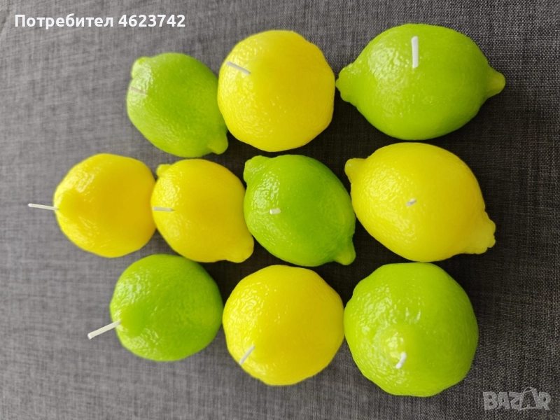 Ароматни лимончета от соев восък, снимка 1