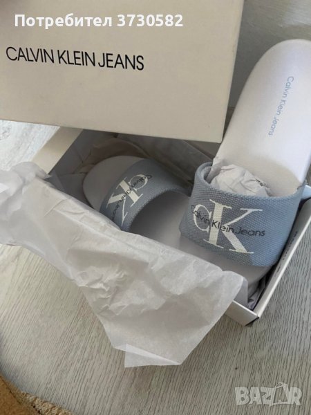Оригинални чисто нови чехли Calvin Klein - 38 номер, снимка 1