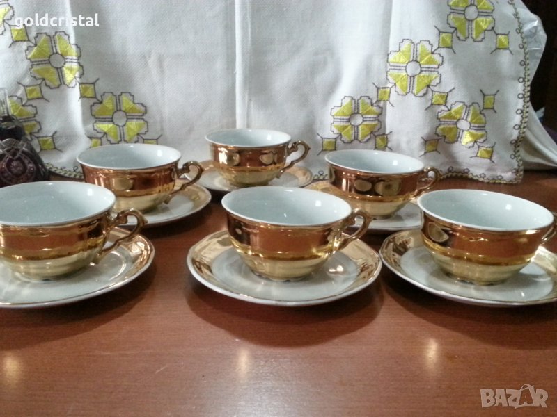 Стар български порцелан чаши за чай , снимка 1