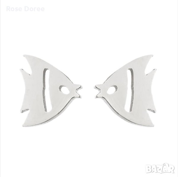 RD 456 Рибка в сребристо медицинска стомана риби рибки риба безплатна доставка подарък, снимка 1