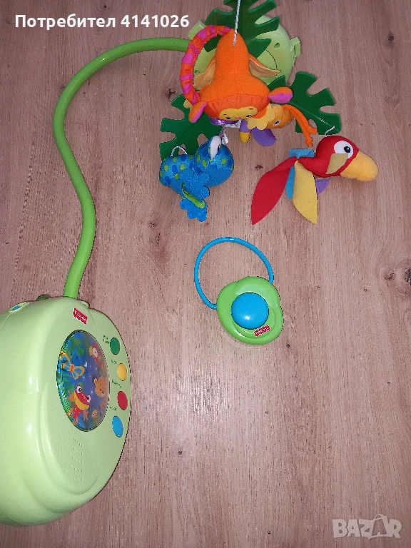 Музикалната въртележка на Fisher Price с ДИСТАНЦИОННО УПРАВЛЕНИЕ, снимка 1