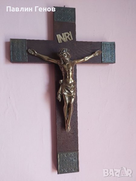 Стар кръст , Исус Христос 50.5х31.5см, снимка 1