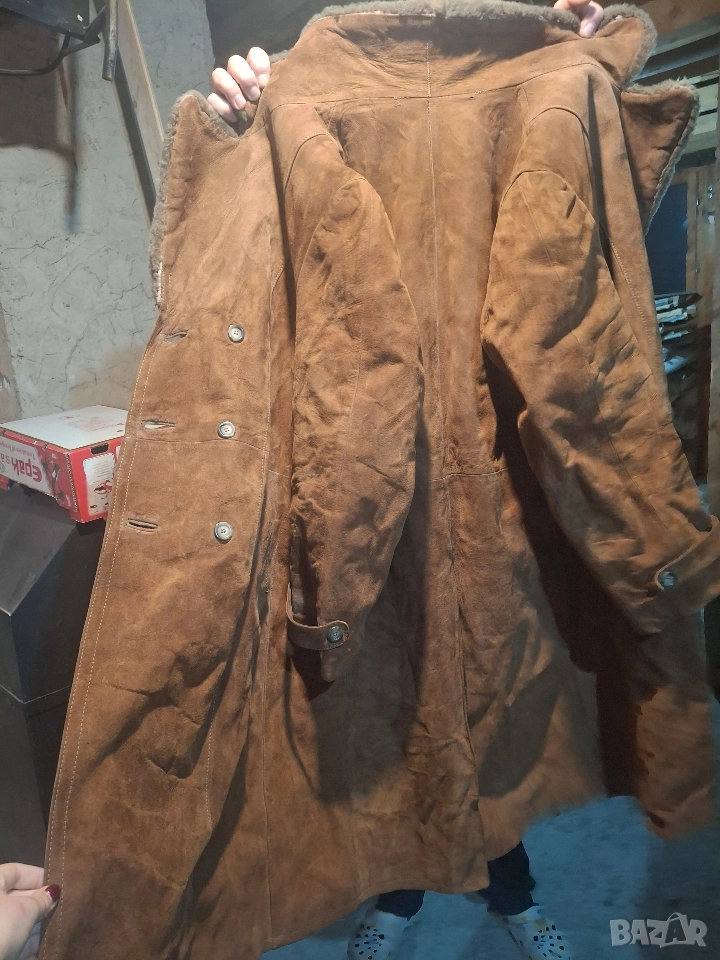 Дълъг мъжки кожух, снимка 1