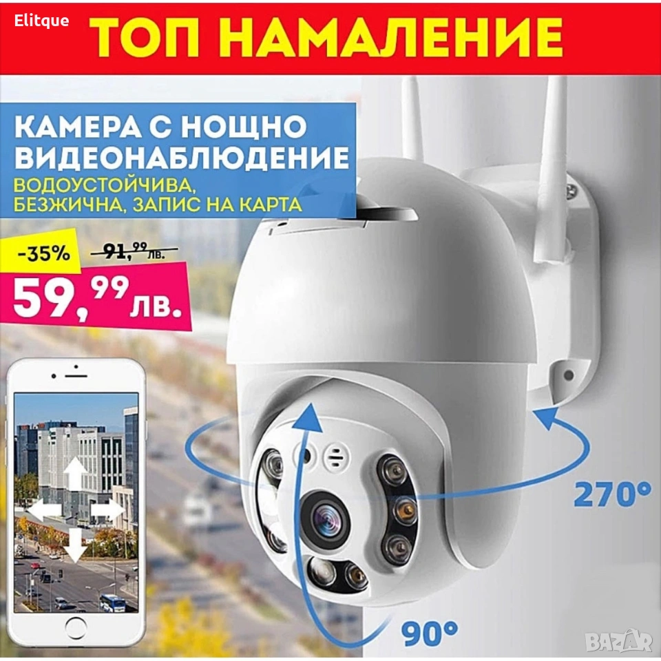 Куполна Камера A0012 + Карта 64GB, снимка 1