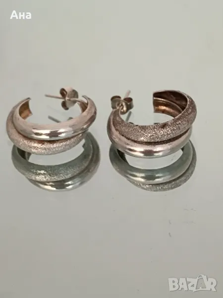 Сребърни обеци , снимка 1