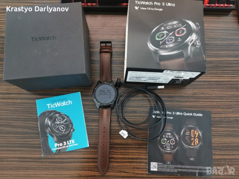 Смарт часовник TicWatch Pro 3 Ultra LTE / Smart Watch поддържа eSIM, снимка 1