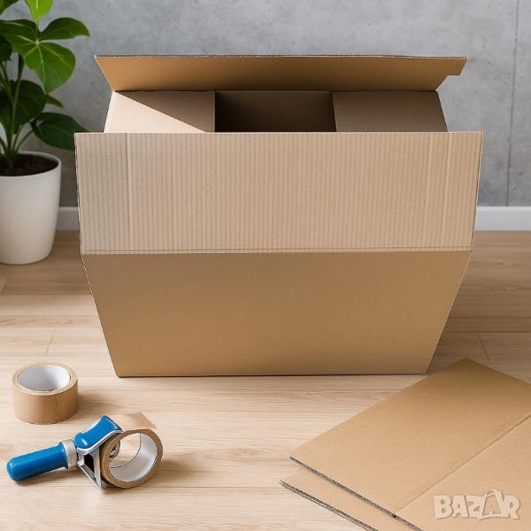 Трипластов кашон 60x40x40 с възможност за брандиране – Идеален за съхранение и транспортиране, снимка 1