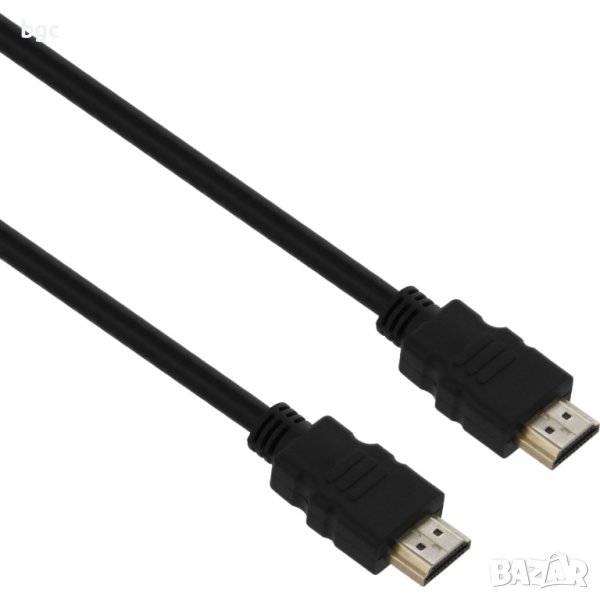 НОВ 3 метра Кабел HDMI 1.4V, CSHDMI3, 4k, Ethernet, Златист, 3м, Черен, снимка 1