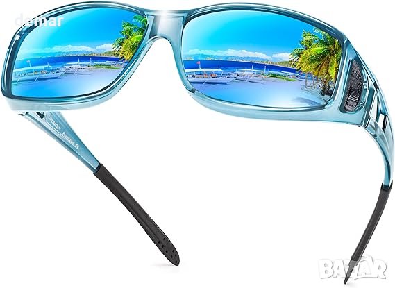 Слънчеви очила URUMQI над диоптрични очила, поляризирана UV 400 защита, снимка 1