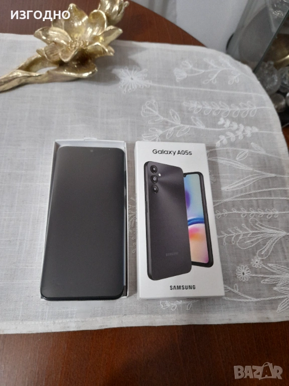  САМО 90€ НОВ НЕРАЗПЕЧАТАН SAMSUNG GALAXY A05s ЧЕРЕН, снимка 1