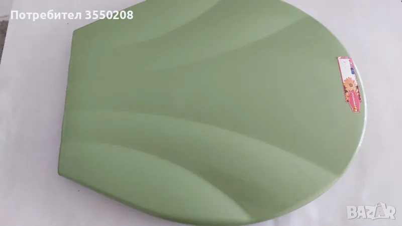 Тоалетна дъска, зелена, снимка 1