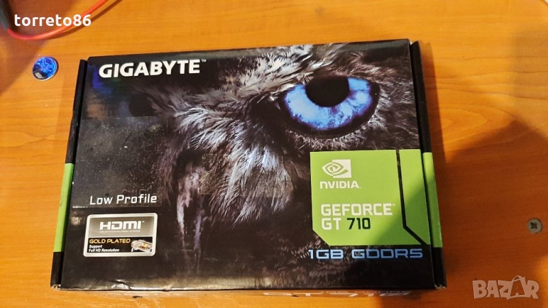 Продавам видеокарта Gigabyte GT710 1GB DDR5 64Bit, снимка 1