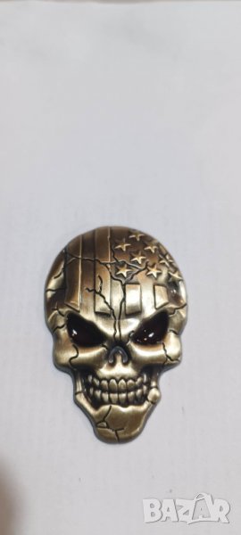 Емблема Skull 3D,американски стил, снимка 1