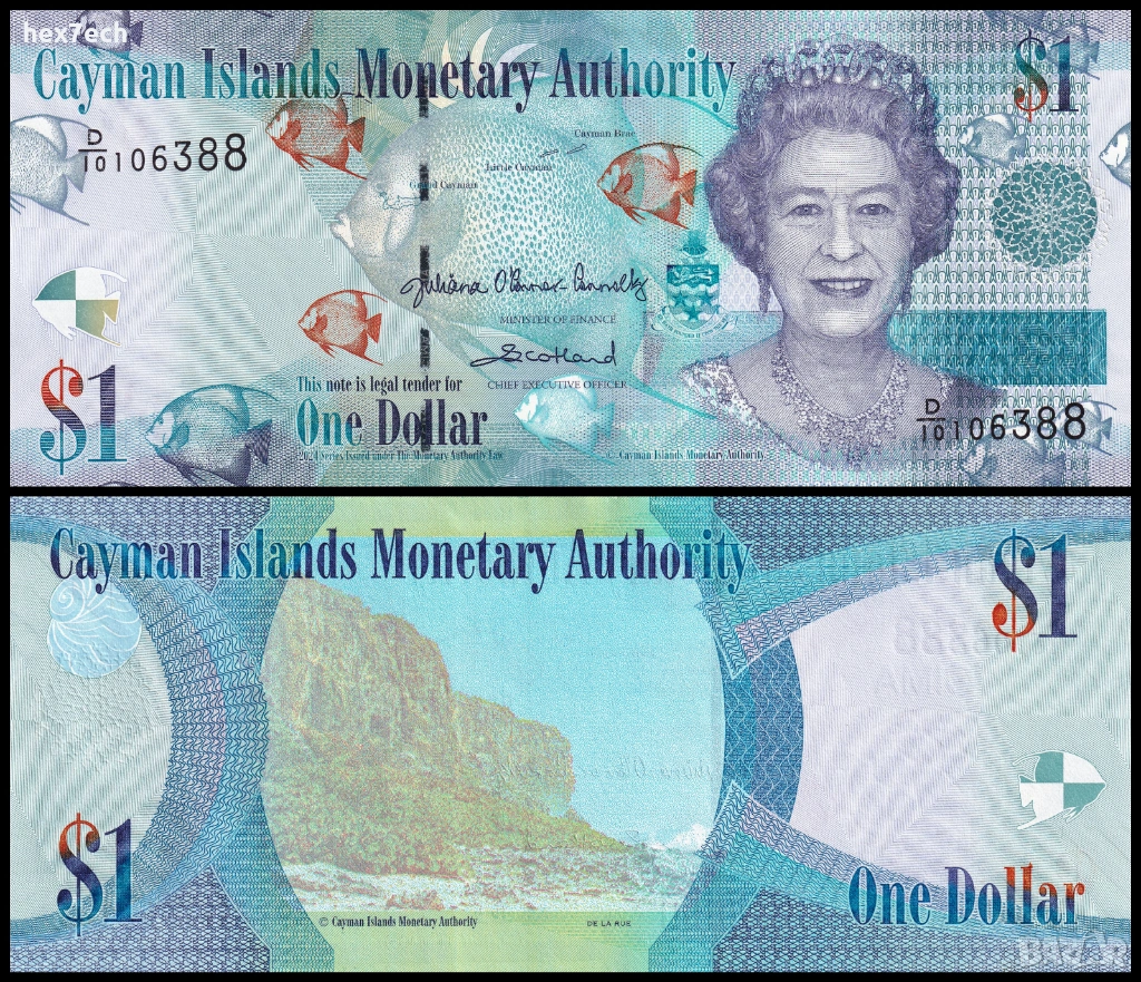 ❤️ ⭐ Кайманови Острови 2024 1 долар UNC нова ⭐ ❤️, снимка 1