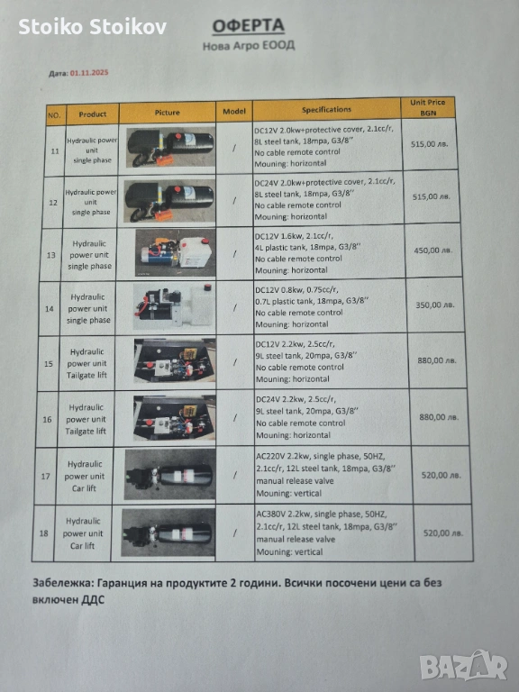 Хидравичен агрегат, снимка 1