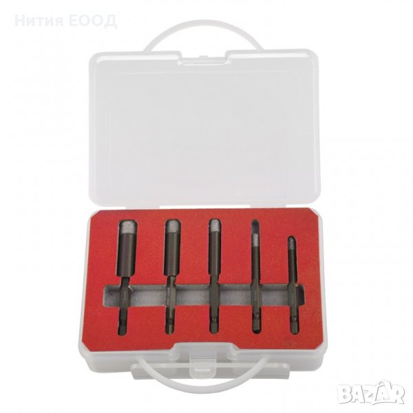 Комплект диамантени боркорони за гранитогрес Proline 5бр., снимка 1