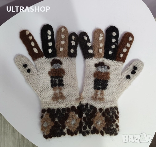 Уникални Дамски вълнени ръкавици , снимка 2 - Ръкавици - 52818511