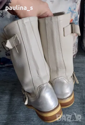 "Bullboxer" / естествена кожа / ботуши тип боти / N39, снимка 9 - Дамски боти - 47493819