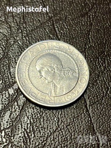 5 лири 1932 г, Сан Марино - сребърна монета, снимка 5 - Нумизматика и бонистика - 40994634