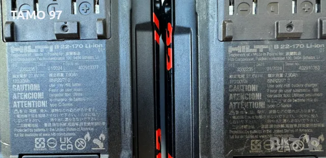 HiLTi B22-170 Nuron - Акумулаторна батерия 22V 8.0Ah 2024г., снимка 5 - Други инструменти - 47273411