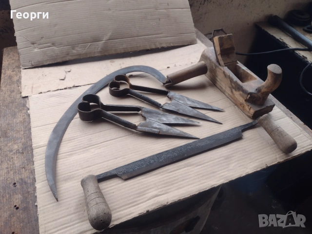 Сърп ,ножици , ренде, снимка 4 - Антикварни и старинни предмети - 53219843