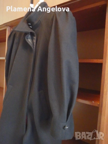 Винтидж дамско палто от 90-те, 100% вълна, снимка 10 - Палта, манта - 51943299
