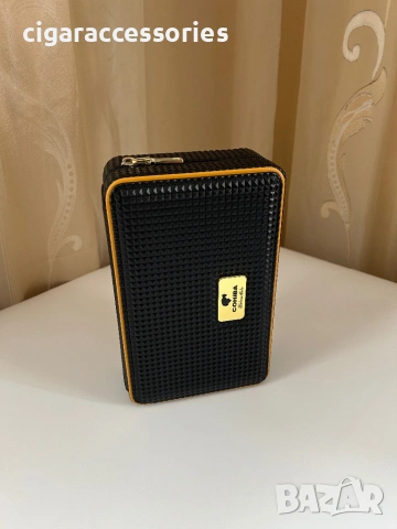 Преносим COHIBA хумидор за пури с дигитален хигрометър, снимка 3 - Табакери - 53382888