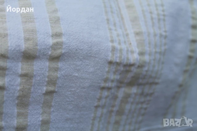 Ленен ръчнотъкан чаршав за легло с дантела, снимка 5 - Антикварни и старинни предмети - 50701879