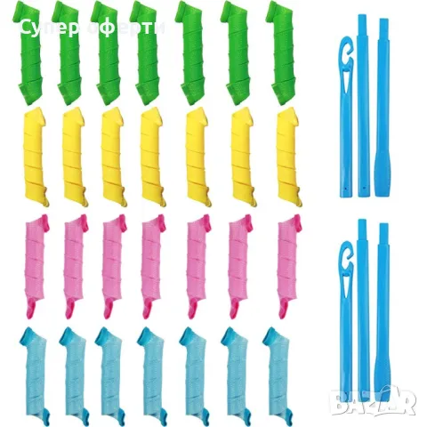 Ролки за вълнообразни къдрици, снимка 3 - Аксесоари за коса - 49958138