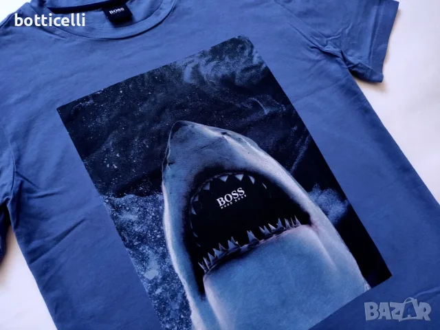 Hugo Boss Shark Cotton Short Sleeve Mens - M - oригинална мъжка тениска, снимка 3 - Спортни дрехи, екипи - 55879366