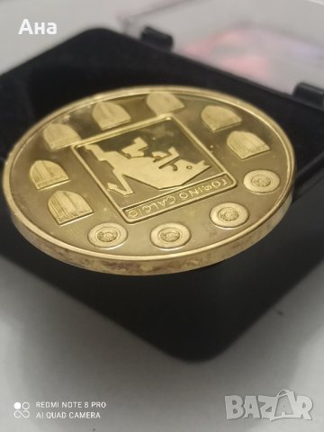 Сребърен плакет FC Torino  с позлата , снимка 3 - Нумизматика и бонистика - 41750940