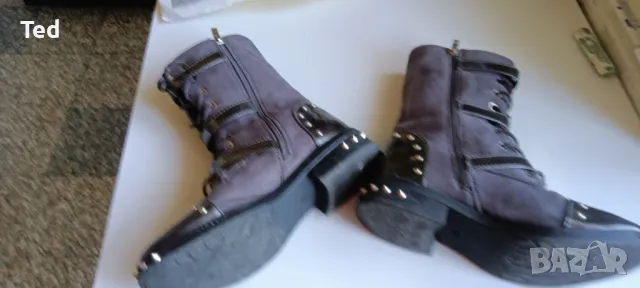 Ботуши, боти качествени с капси, 37-39 номер, снимка 6 - Дамски боти - 50412289