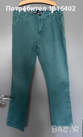 Мъжки зелен панталон Pull&Bear, р-р eur44, снимка 1 - Панталони - 40711454
