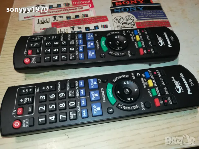 panasonic-dvd recorder remote x2 swiss 1902251616