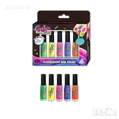 Детски лакове за нокти NEON - 5 броя
