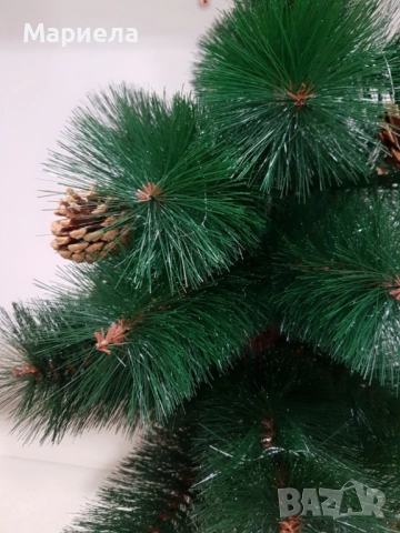 Елха естествено зелена с шишарки, снимка 2 - Декорация за дома - 52442057